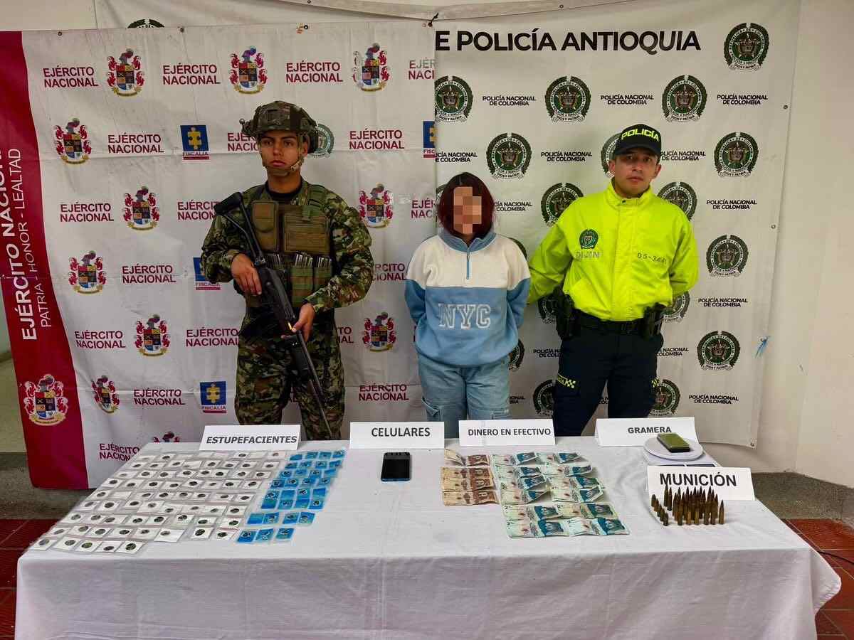 Operativo de seguridad en Sonsón deja una mujer capturada y tres menores aprehendidos