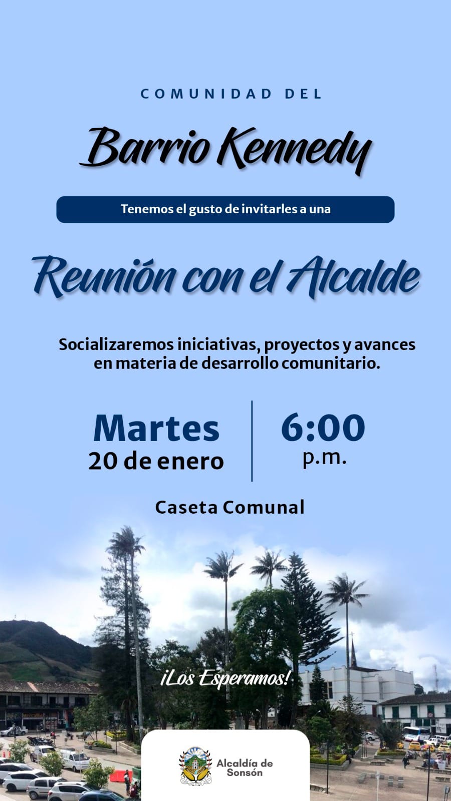 Reunión con el alcalde en el Barrio Kennedy