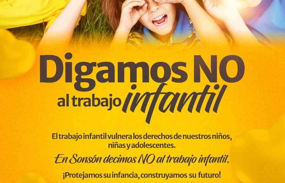 ¡En Sonsón le decimos no al trabajo infantil!