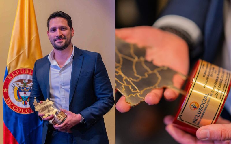 Juan Diego Zuluaga recibió el Premio de Alcalde Solidario e Incluyente de Colombia 2025