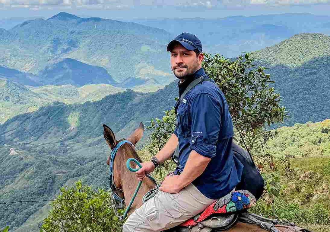 Juan Diego Zuluaga, feliz recorriendo las veredas de Sonsón